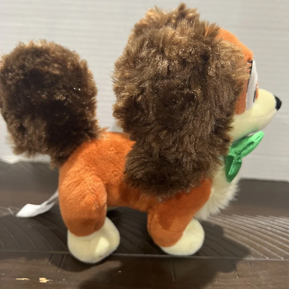 FIFI Puppy Cocker Spaniel Dog Plush‎ Green Bow 6
